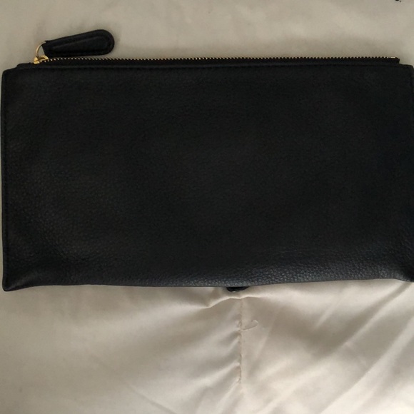 Michael Kors Authentic Black Leather Wristlet - Picture 2 of 3